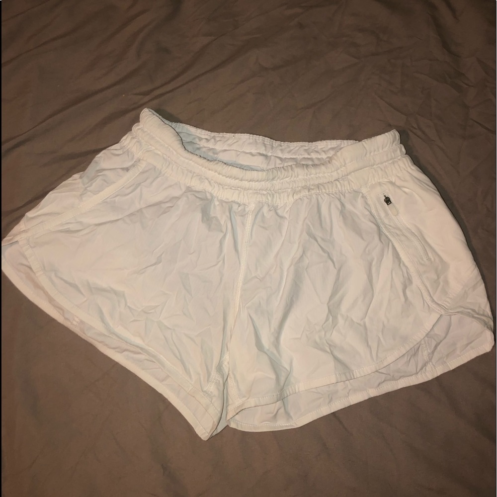 Size 12 White Lululemon Shorts